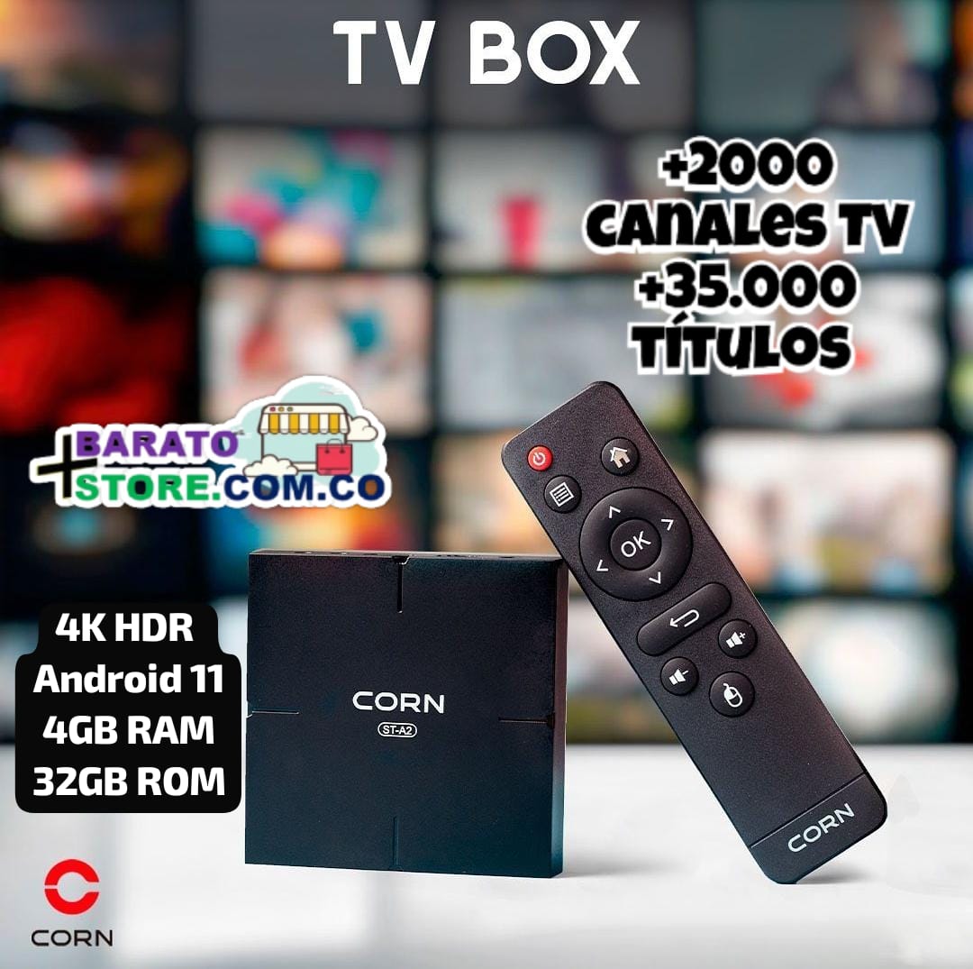 Smart Tv Box marca Corn 4K UltraHD