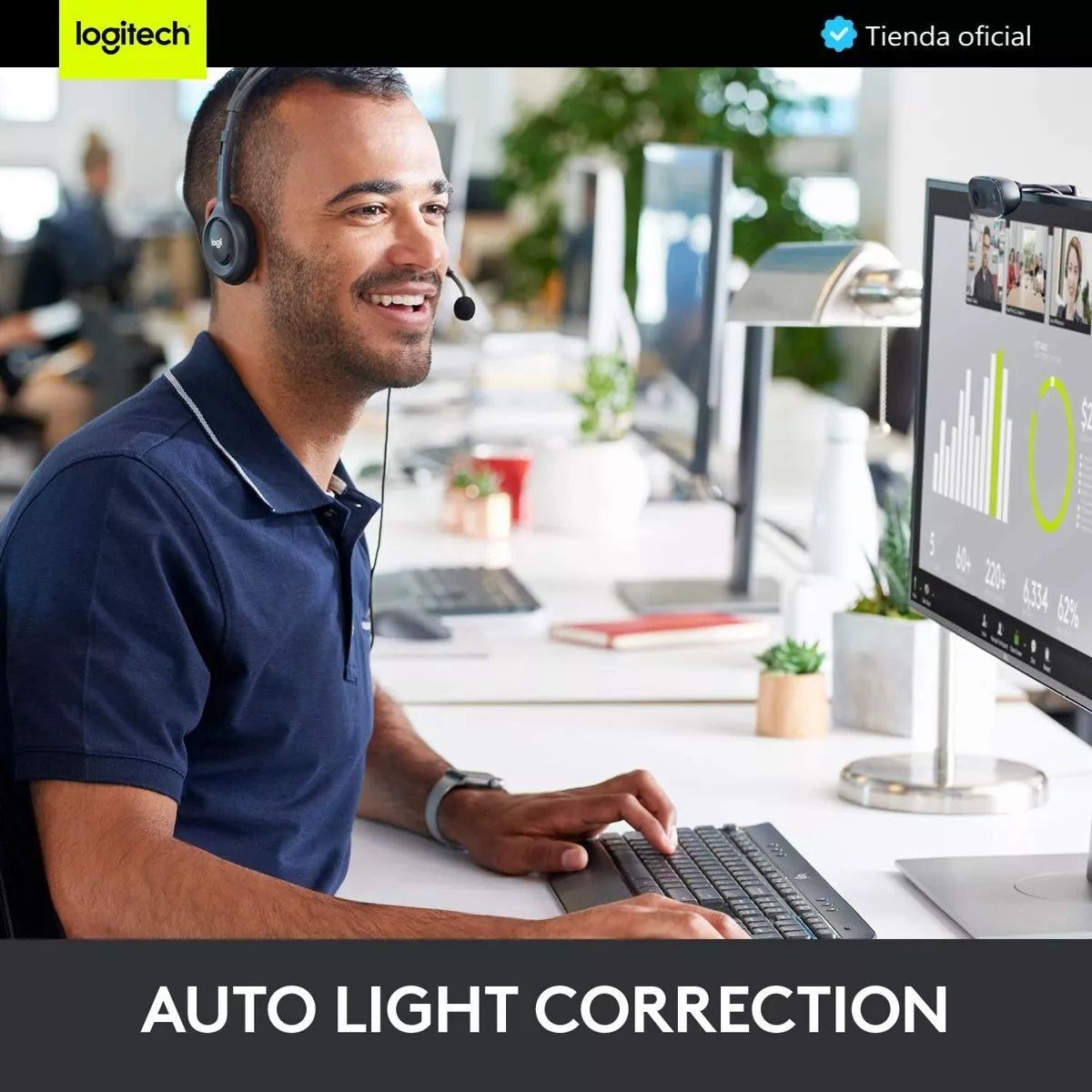 Webcam Para Videoconferencias C270 Logitech