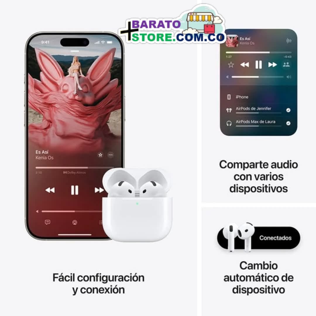 AirPods 4 (1.1) con cancelación activa de ruido.