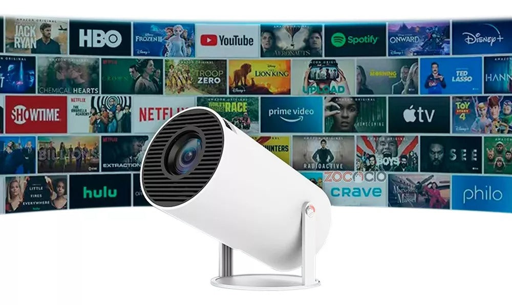 Combo Proyector Led HY300-1 + Barra de Sonido OKEY V-70 Surround 360.