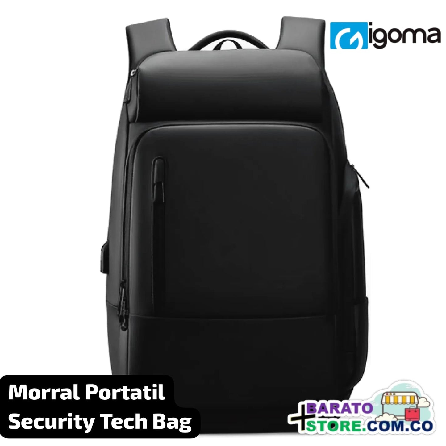Morral Portatil Security Tech Bag, marca iGoma Original. Portátiles hasta 17"