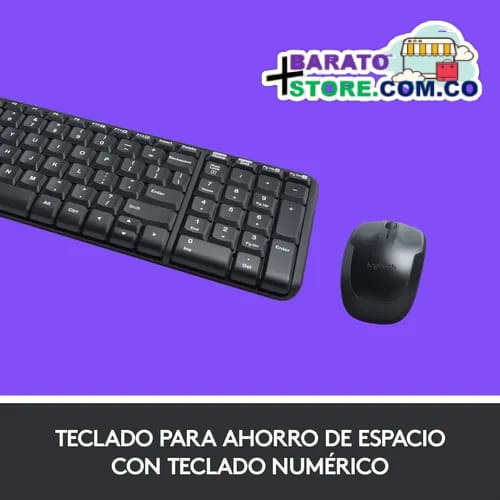 Combo Inalámbrico Logitech Mk220, Teclado Compacto Y Mouse