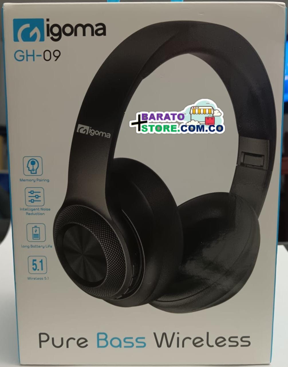 Diadema GH-09 Bluetooth Marca iGoma Original.
