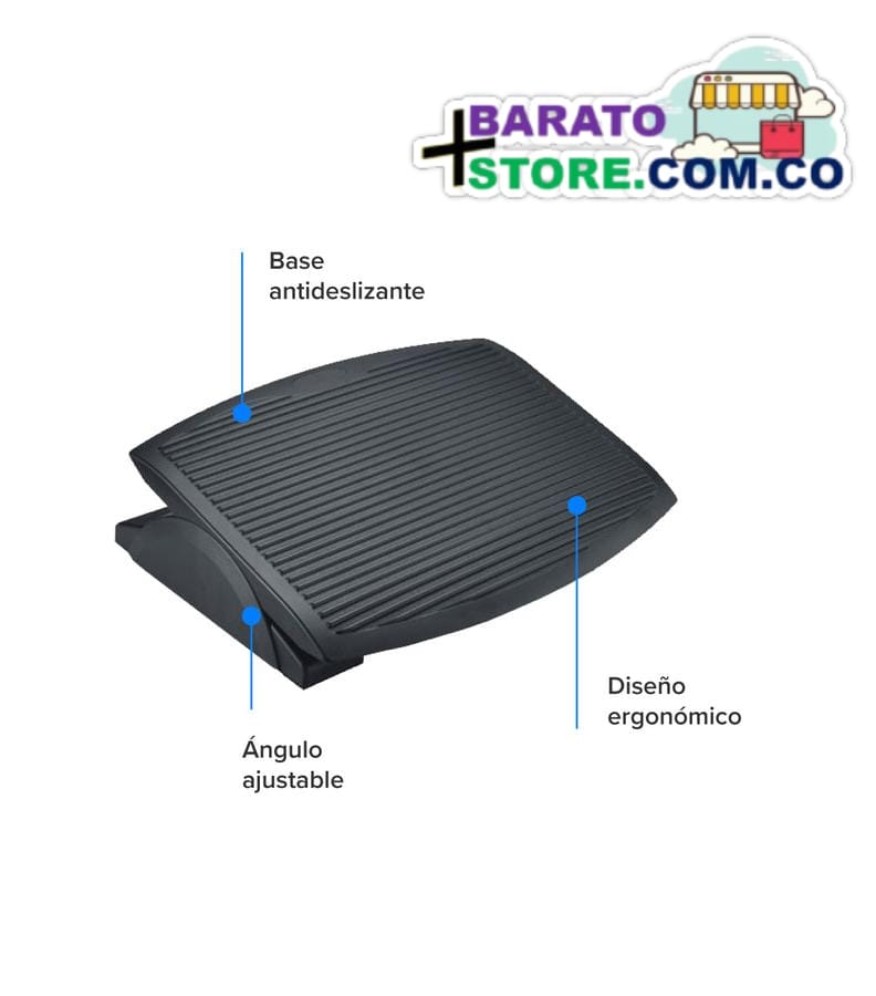 Descansapies Basculante Ergonómico de Plástico.