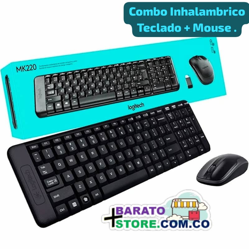 Combo Inalámbrico Logitech Mk220, Teclado Compacto Y Mouse