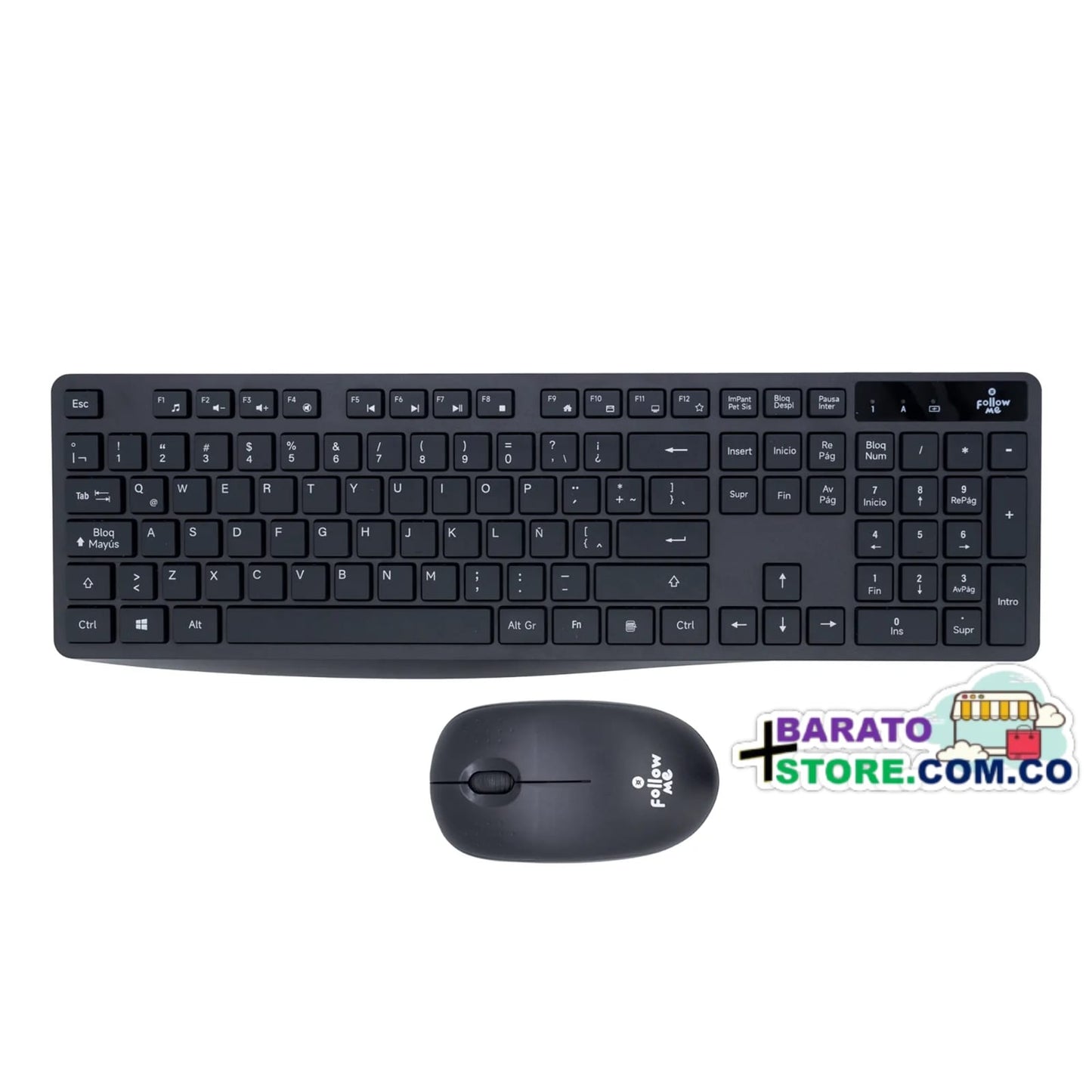 Combo Teclado y Mouse Follow Me inalambrico SC601