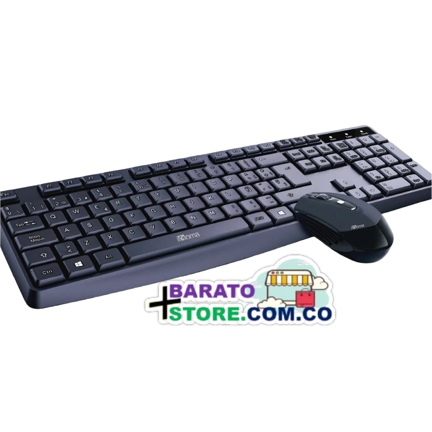 Teclado y Mouse Inalámbrico AN-100 Marca iGoma Original.