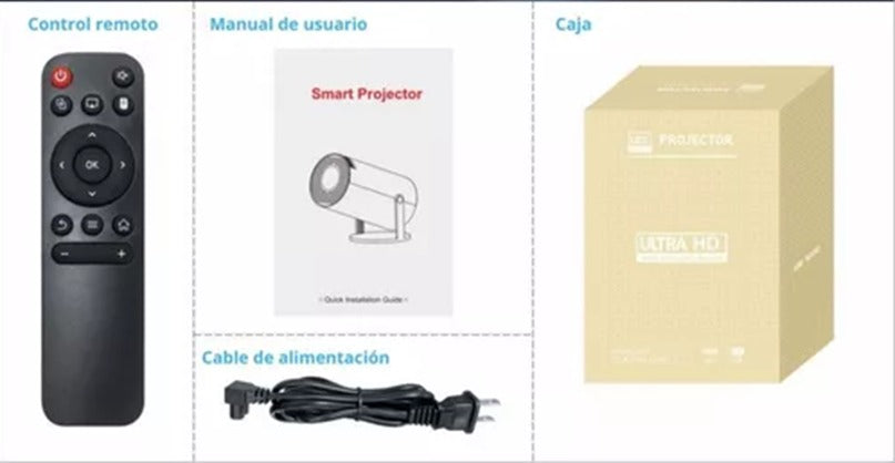 Combo Proyector Led HY300-1 + Barra de Sonido OKEY V-70 Surround 360.