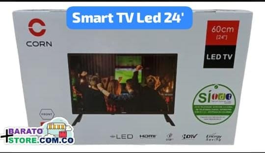 Televisor Smart TV Led 24" marca Corn.