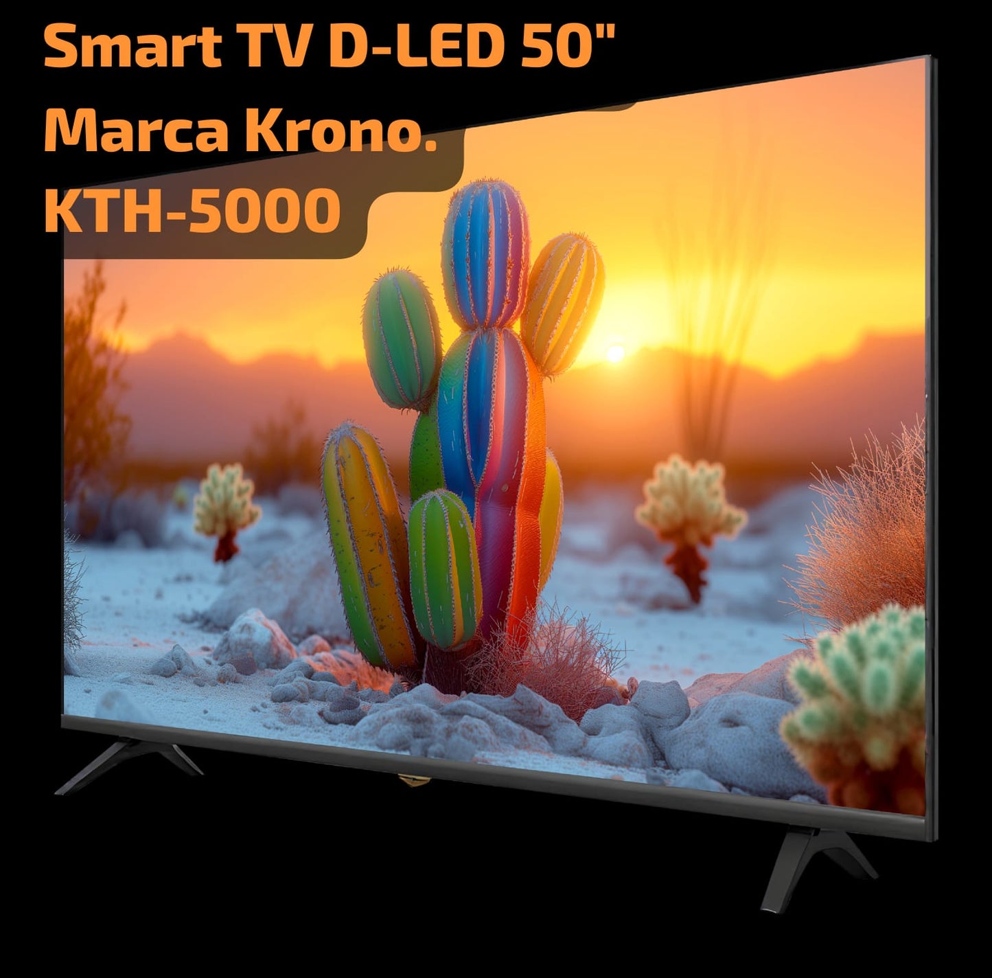 Smart TV D-LED 50" Marca Krono. KTH-5000.
