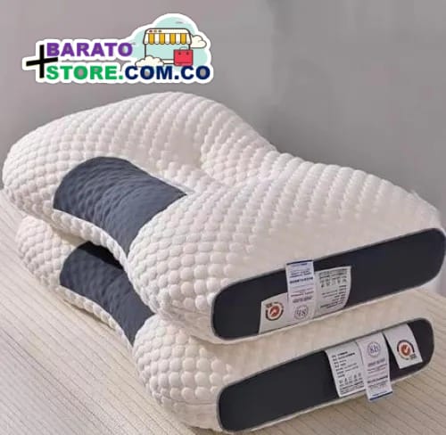 Combo x 2 Almohadas Ortopédicas para el cuidado del cuello, Color Blanco.
