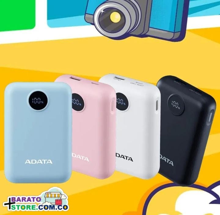 Power Bank C100 ADATA 10.000 mAh. Con pantalla digital.