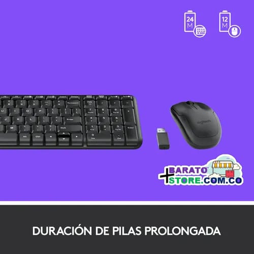 Combo Inalámbrico Logitech Mk220, Teclado Compacto Y Mouse