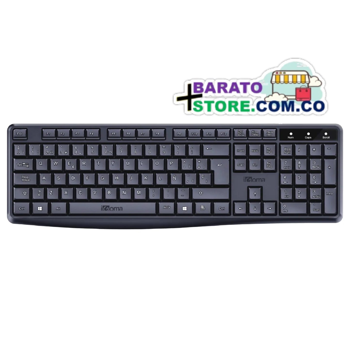 Teclado y Mouse Inalámbrico AN-100 Marca iGoma Original.
