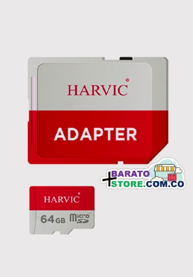 Memoria MICRO SD-64GB marca Harvic.