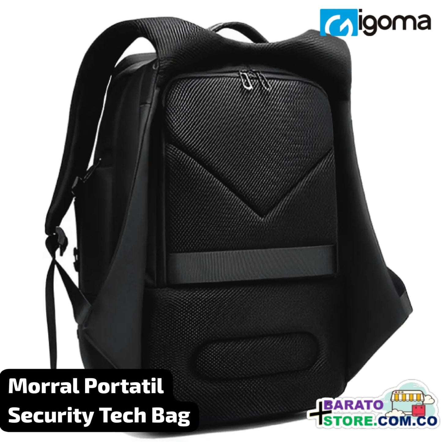 Morral Portatil Security Tech Bag, marca iGoma Original. Portátiles hasta 17"