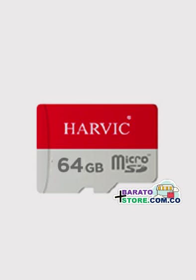 Memoria MICRO SD-64GB marca Harvic.