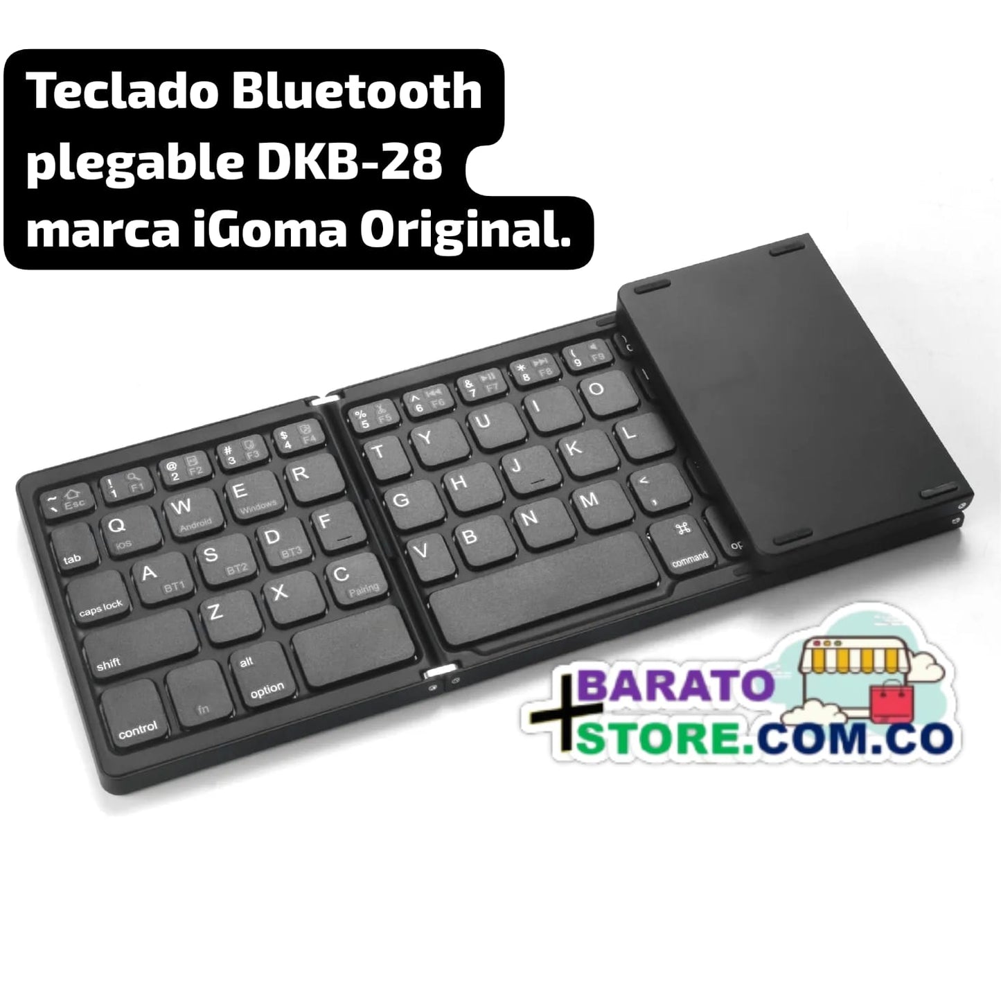 Teclado Bluetooth plegable DKB-28 marca iGoma Original.