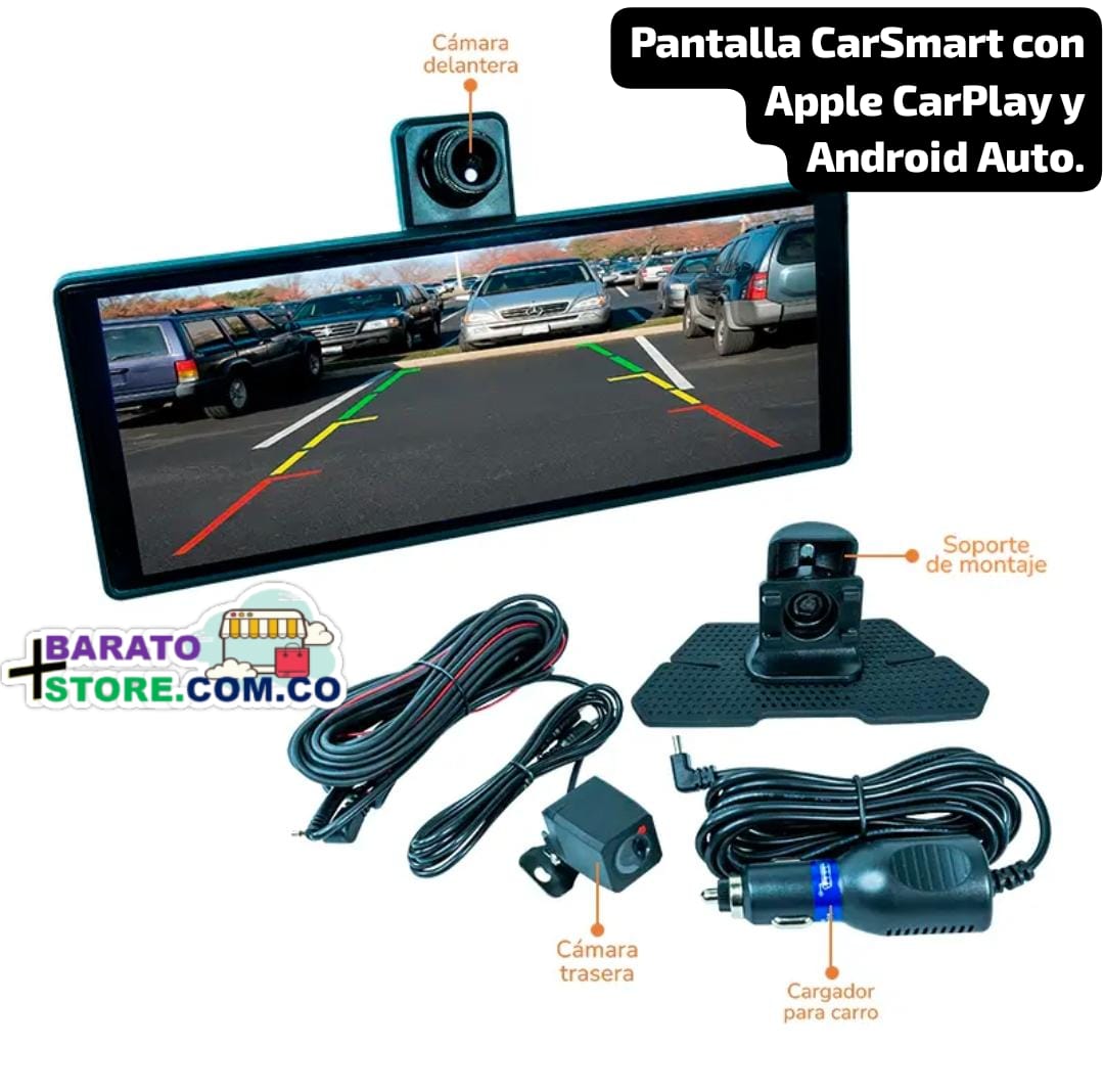 Pantalla CarSmart con Apple CarPlay y Android Auto.
