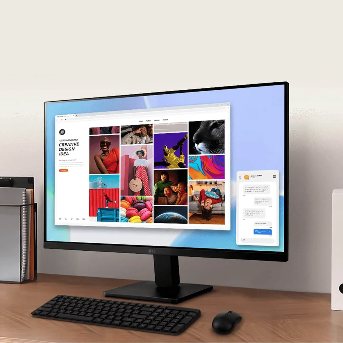 Monitor LG 27" Pulgadas 27MR400 FHD Plano Negro