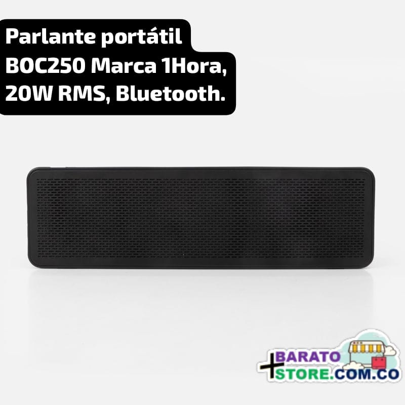 Speaker portátil BOC250 Marca 1Hora, 20W RMS, Bluetooth.