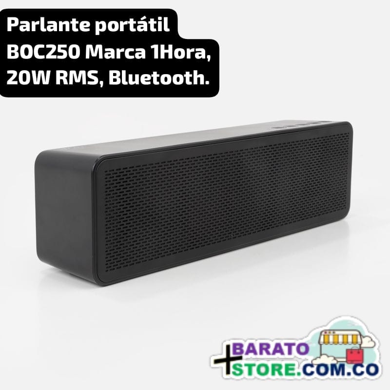 Speaker portátil BOC250 Marca 1Hora, 20W RMS, Bluetooth.