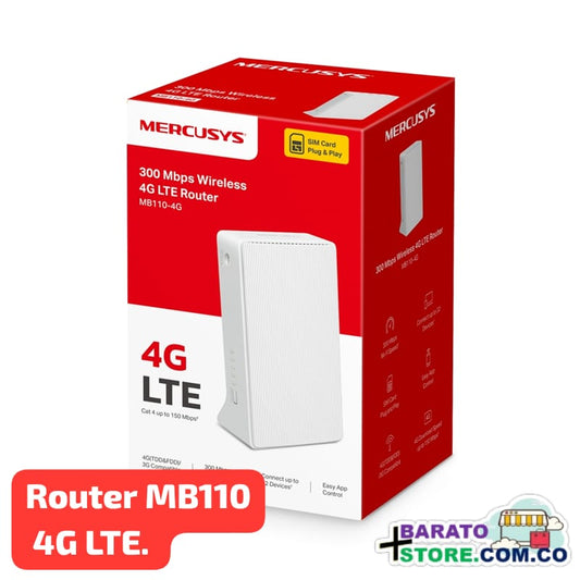 Router MB110
 4G LTE. (Programado para cualquier operador en Colombia).