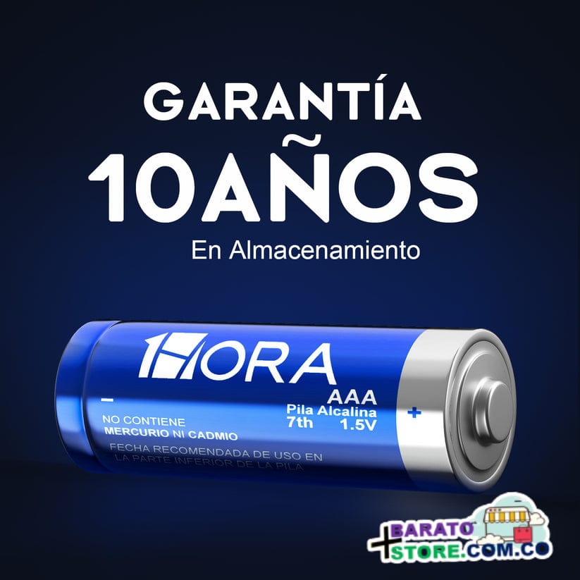 Pilas Alcalinas AAA GAR135 1HORA pack x 4 unidades.