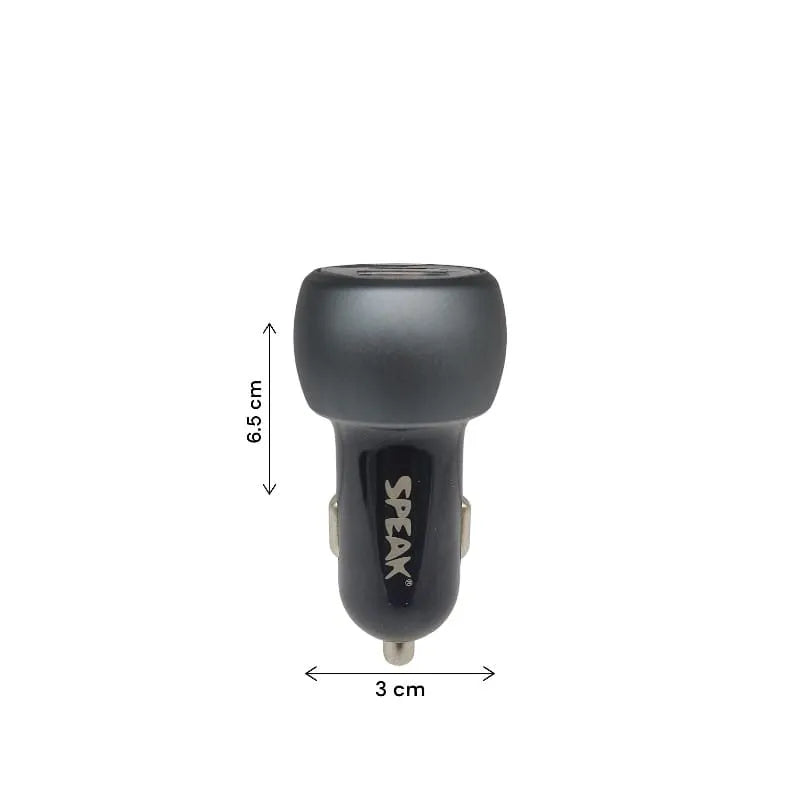 SPEAK Cardador de carro 20W (Puertos USB+C)