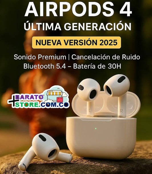 AirPods 4 (1.1) con cancelación activa de ruido.