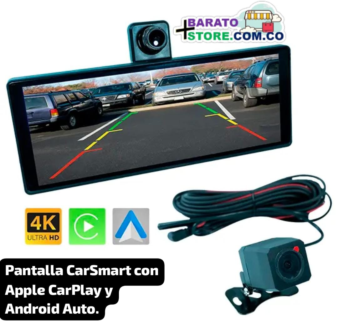 Pantalla CarSmart con Apple CarPlay y Android Auto.