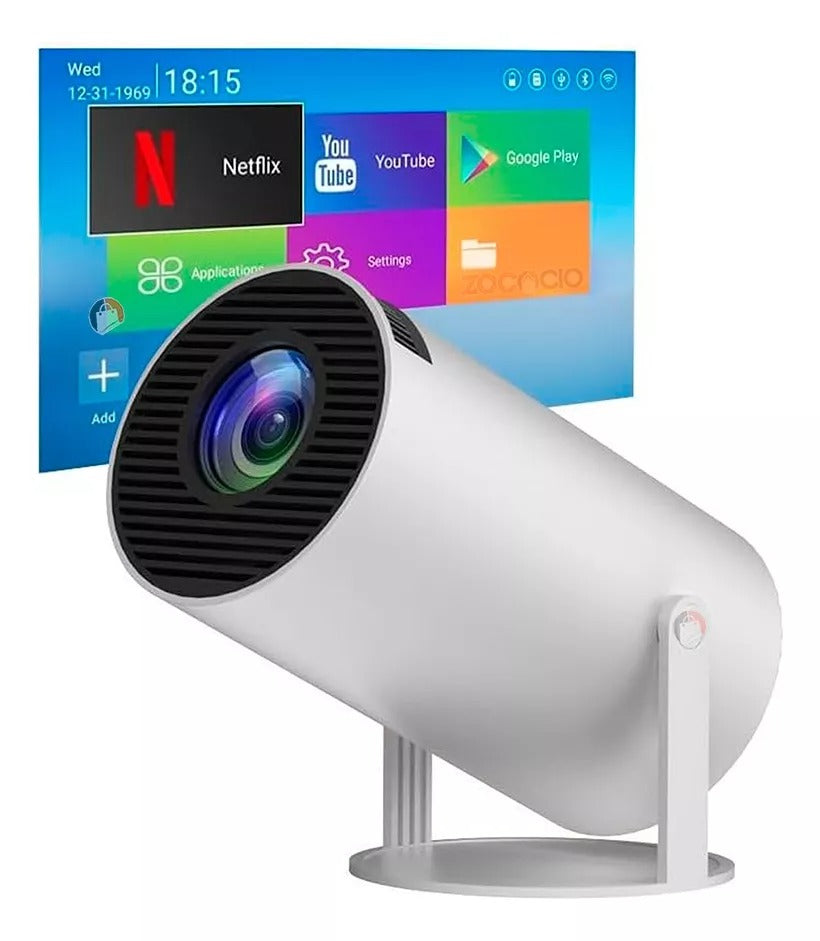 Combo Proyector Led HY300-1 + Barra de Sonido OKEY V-70 Surround 360.