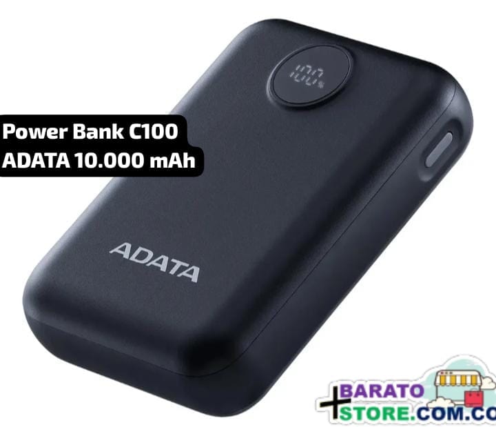 Power Bank C100 ADATA 10.000 mAh. Con pantalla digital.