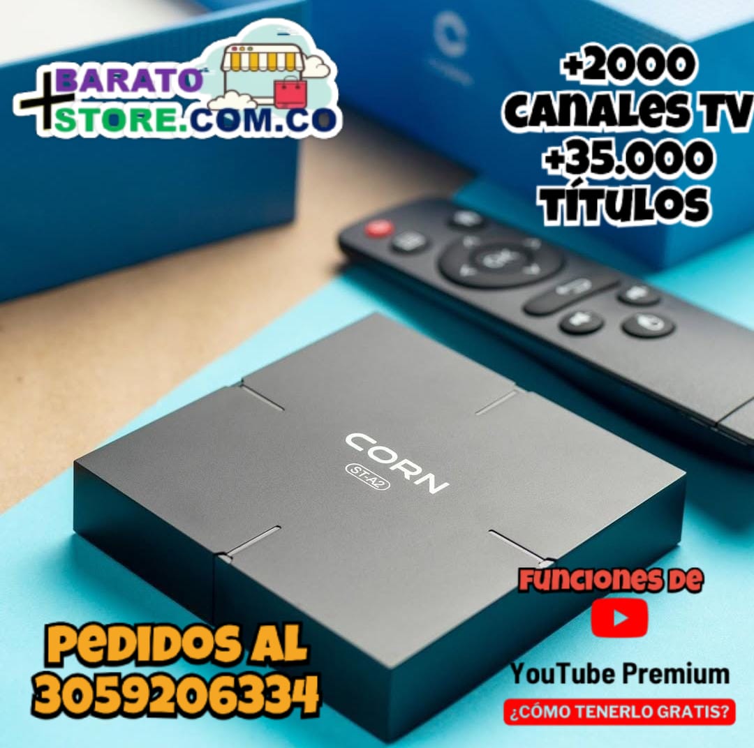 Smart Tv Box marca Corn 4K UltraHD