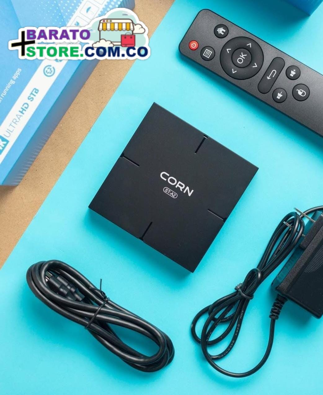 Smart Tv Box marca Corn 4K UltraHD