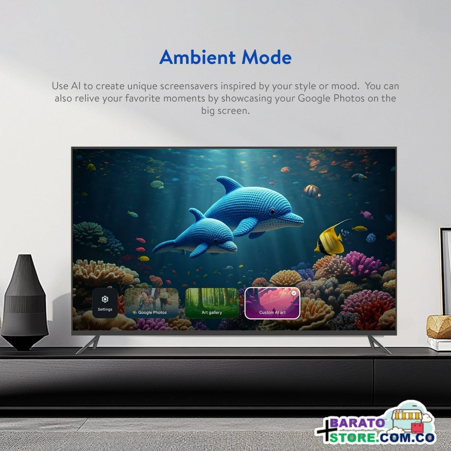 Nuevo Onn Google TV 4K Plus UHD, version 2025, Programado para Colombia.