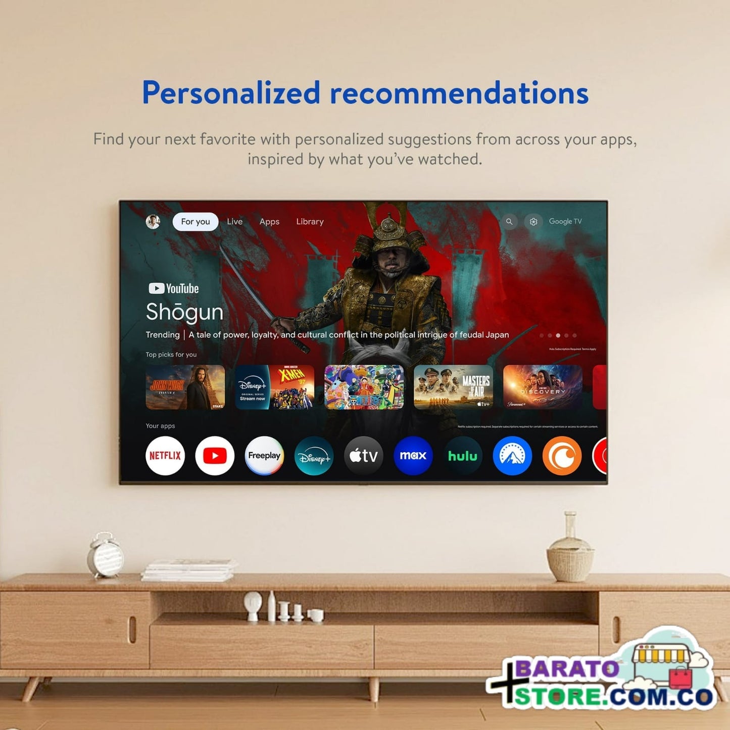 Nuevo Onn Google TV 4K Plus UHD, version 2025, Programado para Colombia.