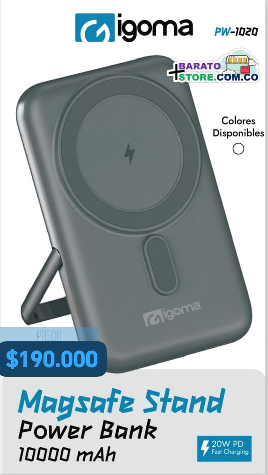 Power Bank 10.000mAh Magsafe PW-1020 marca iGoma Original.